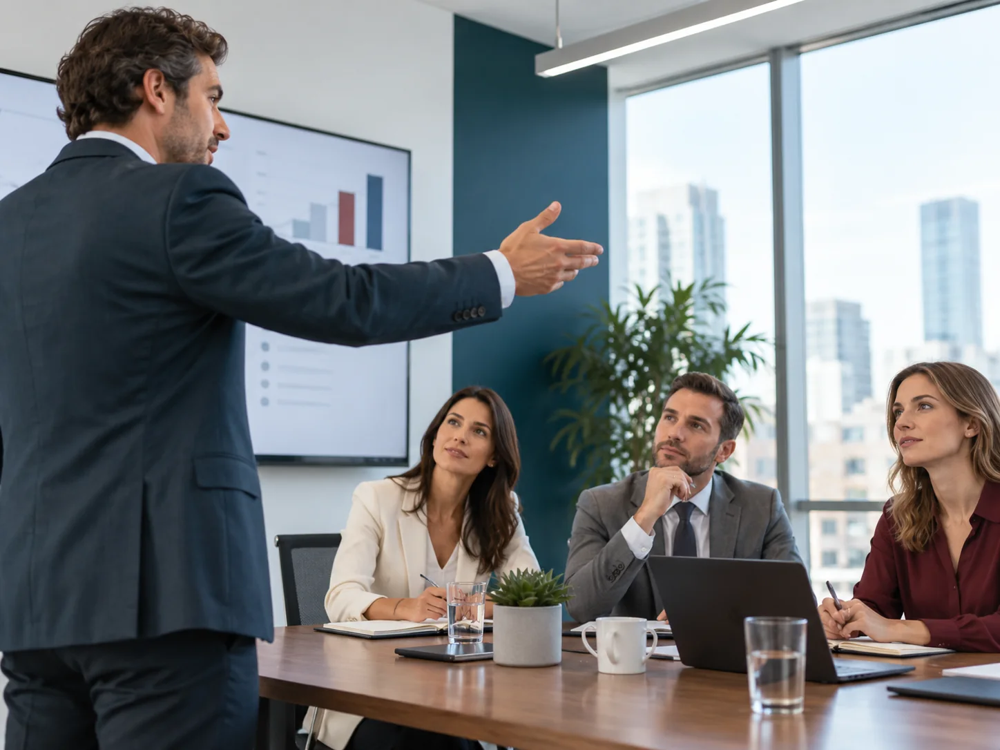 Instructor de FACTO impartiendo una sesión de capacitación a un equipo de mandos medios